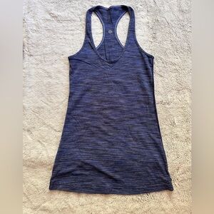 lululemon athletica Heathered Navy Racerback Tank